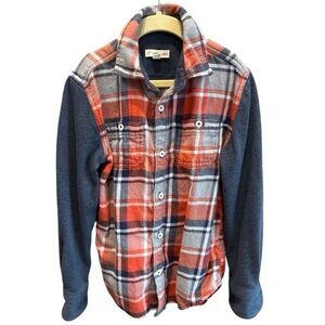 Size 6 Tucker and Tate flannel shirt boys orange blue